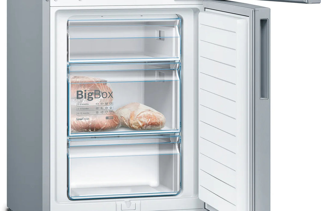 Bosch Series 4 Freestanding Fridge Freezer - Stainless steel | KGV33VLEAG