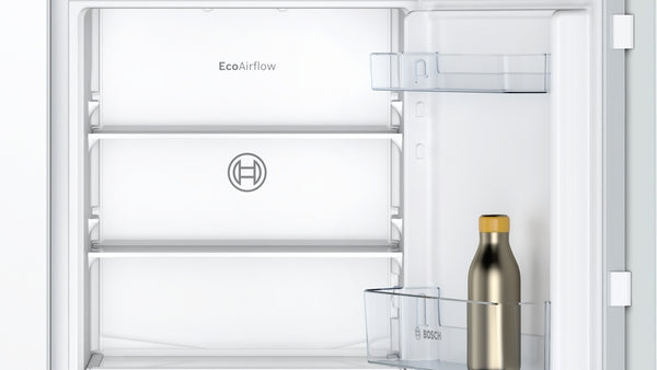 Bosch Series 2, built-in fridge-freezer with freezer at bottom, 177.2 x 54.1 cm, flat hinge | BSH KIN85NFE0G