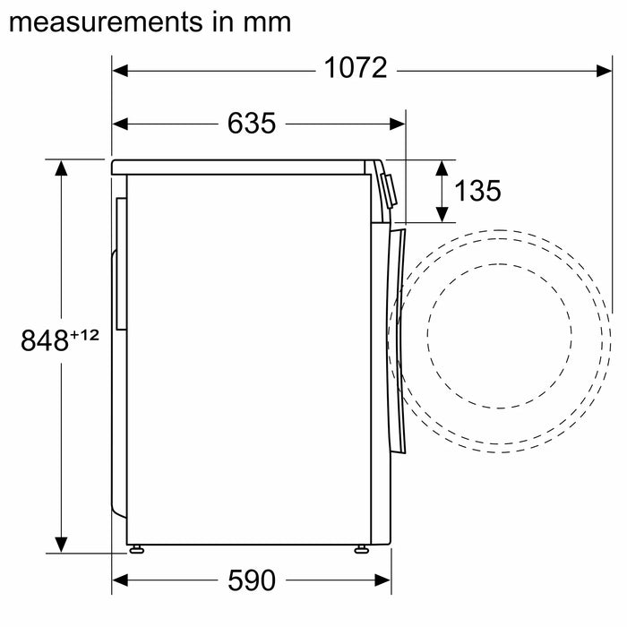 Bosch Series 6, Washer dryer, 10.5/6 kg, 1400 rpm | BSH WNG25401GB