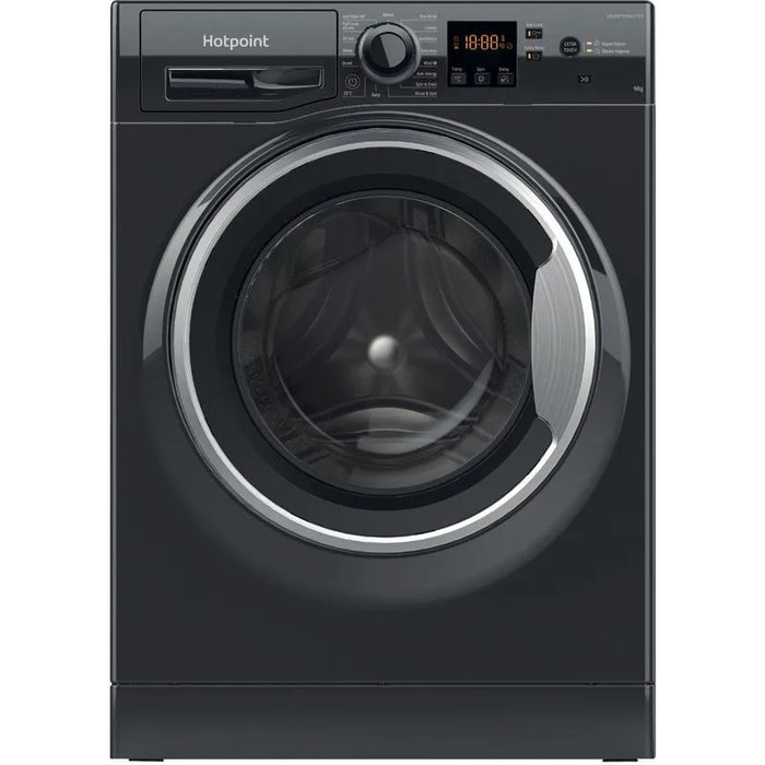 Hotpoint 9kg Freestanding Washing Machine - Black | NSWM945CBSUKN