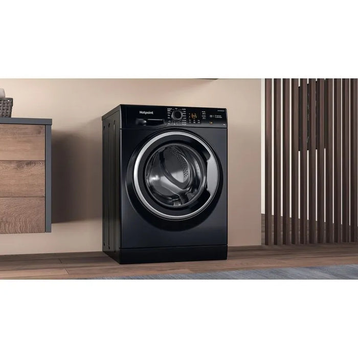 Hotpoint 9kg Freestanding Washing Machine - Black | NSWM945CBSUKN