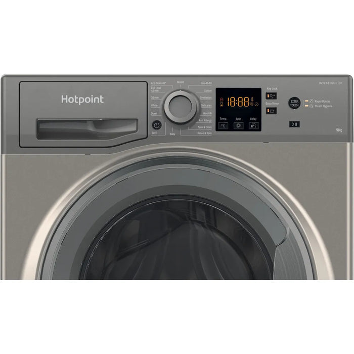 Hotpoint 9kg Freestanding Washing Machine - Graphite | NSWM945CGGUKN