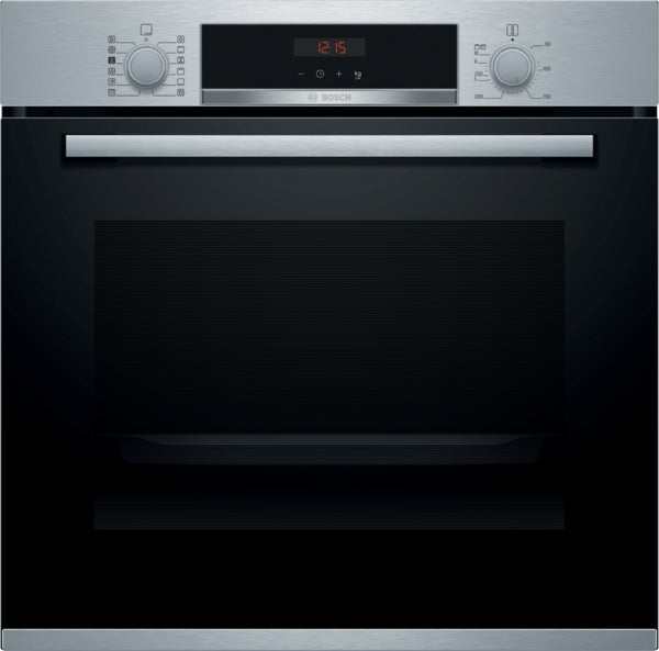 Bosch Series 4, Built-in oven with added steam function, 60 x 60 cm - Stainless steel | BSH HRS574BS0B