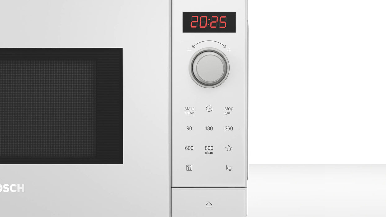 Bosch Series 2, Free-standing microwave, 44 x 26 cm - White | BSH FFL023MW0B