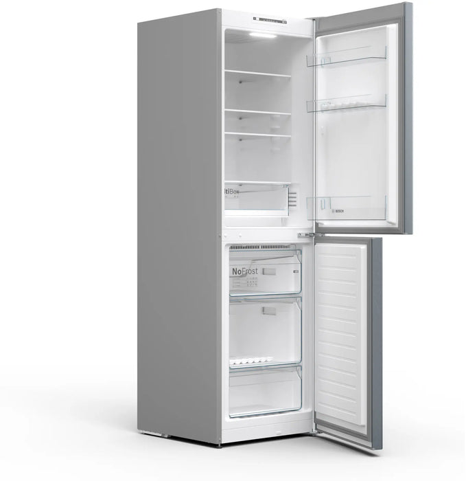 BOSCH Series 2 Freestanding Fridge Freezer - Stainless Steel | KGN34NLEAG