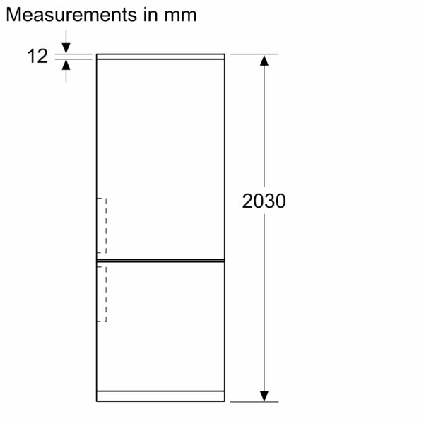 Bosch Series 4, free-standing fridge-freezer with freezer at bottom, 203 x 60 cm - Stainless steel look | BSH KGN392LBFG