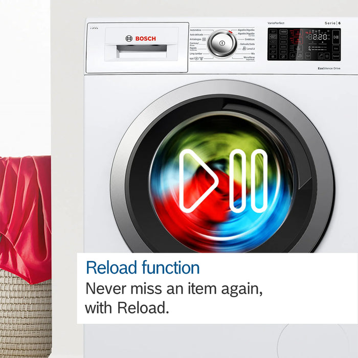 Bosch Series 8, Built-in washing machine, 8 kg, 1400 rpm | BSH WIW28502GB