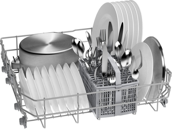 Bosch Series 2, semi-integrated dishwasher, 60 cm - Brushed steel | BSH SMI2HTS02G