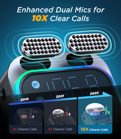 Joyroom JR-CL16 48W Car Charger MP3 Bluetooth FM Transmitter - Black || HL-CL16