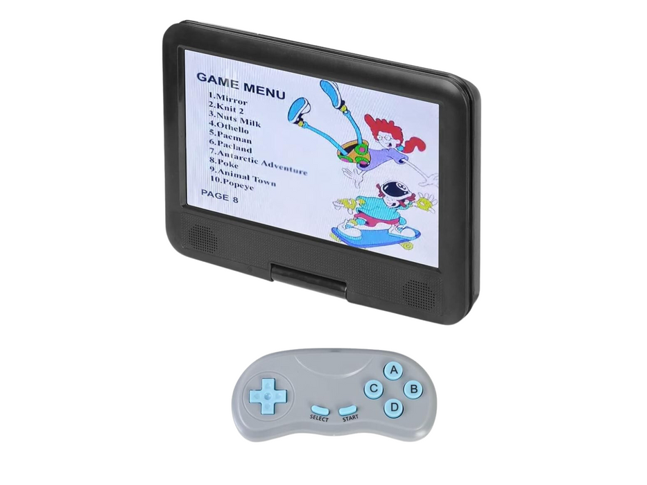 TREVI 9" Portable DVD Player with GamePad || PDX1409S2
