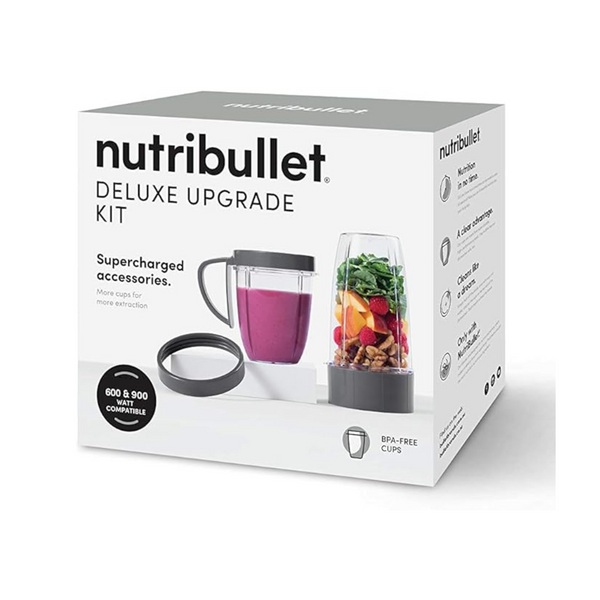 NutriBullet Deluxe Upgrade Accessory Kit Grey NBLUK IRWINS MEGASTORE