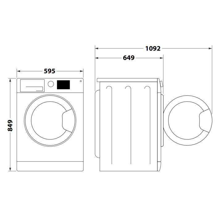 Whirlpool 9KG 1400rpm Heat Pump Dryer - Silver | FFTM229X2SKUK