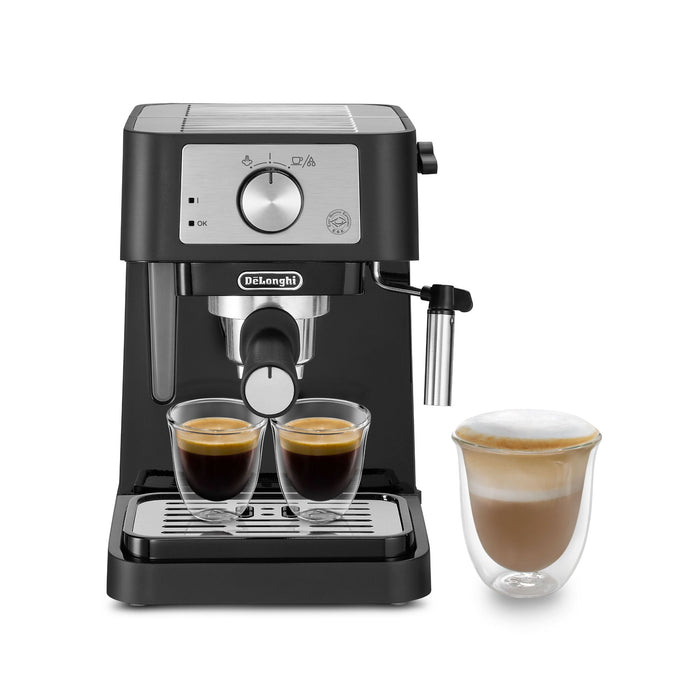 DELONGHI Stilosa Espresso & Cappuccino Coffee Maker - Black | EC260.BK