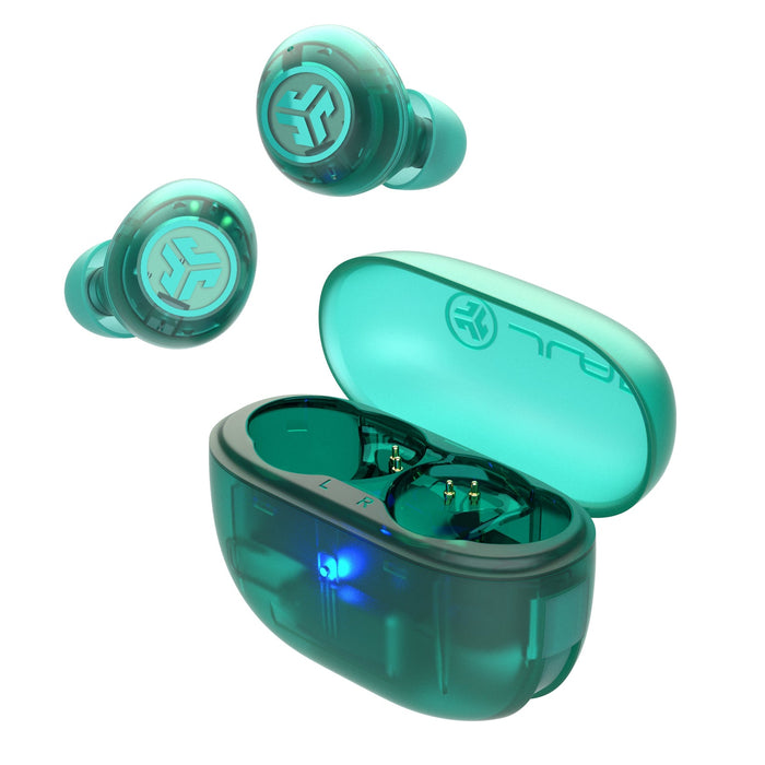 JLab Go Pop ANC True Wireless Earbuds -  Transparent Teal | IEUEBGOANCRTRAT