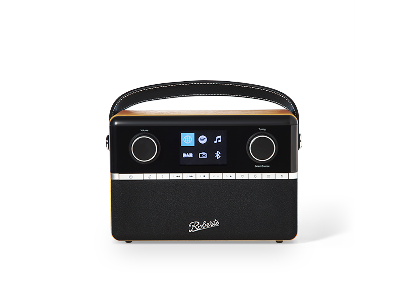 Roberts Stream 94L DAB+/FM Smart Bluetooth Radio - Black/Natural Wood || STREAM94LNW