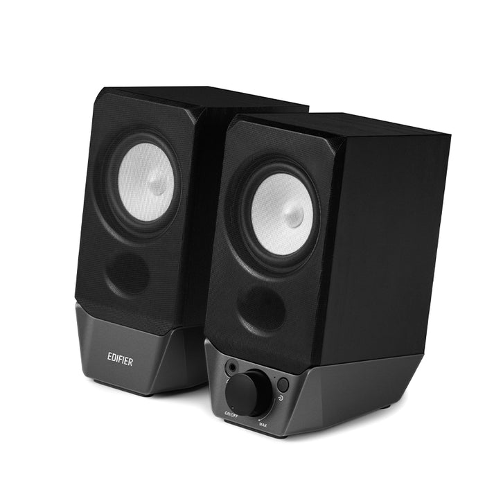 Edifier 2.0 PC Speaker System With Bluetooth, Wooden Cabinet - Black || R19BT