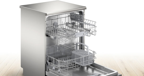 Bosch Series 2, free-standing dishwasher, 60 cm - Brushed steel anti-fingerprint | BSH SMS26AI08G