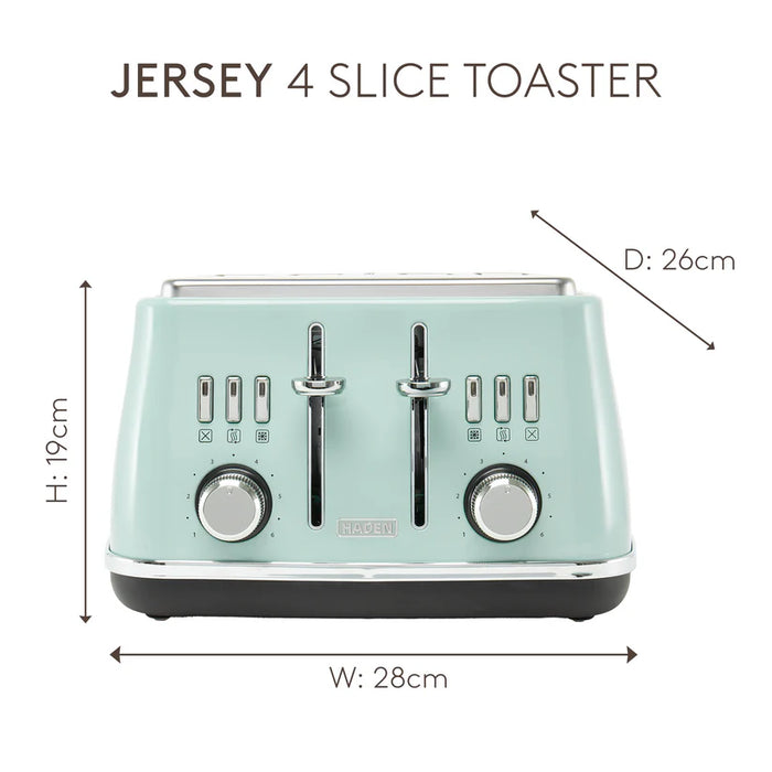 Haden Cotswold 4 Slice Toaster - Sage Green | 206008