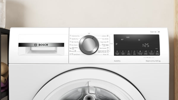 Bosch Series 4, Washer dryer, 9/5 kg, 1400 rpm | BSH WNA144V9GB