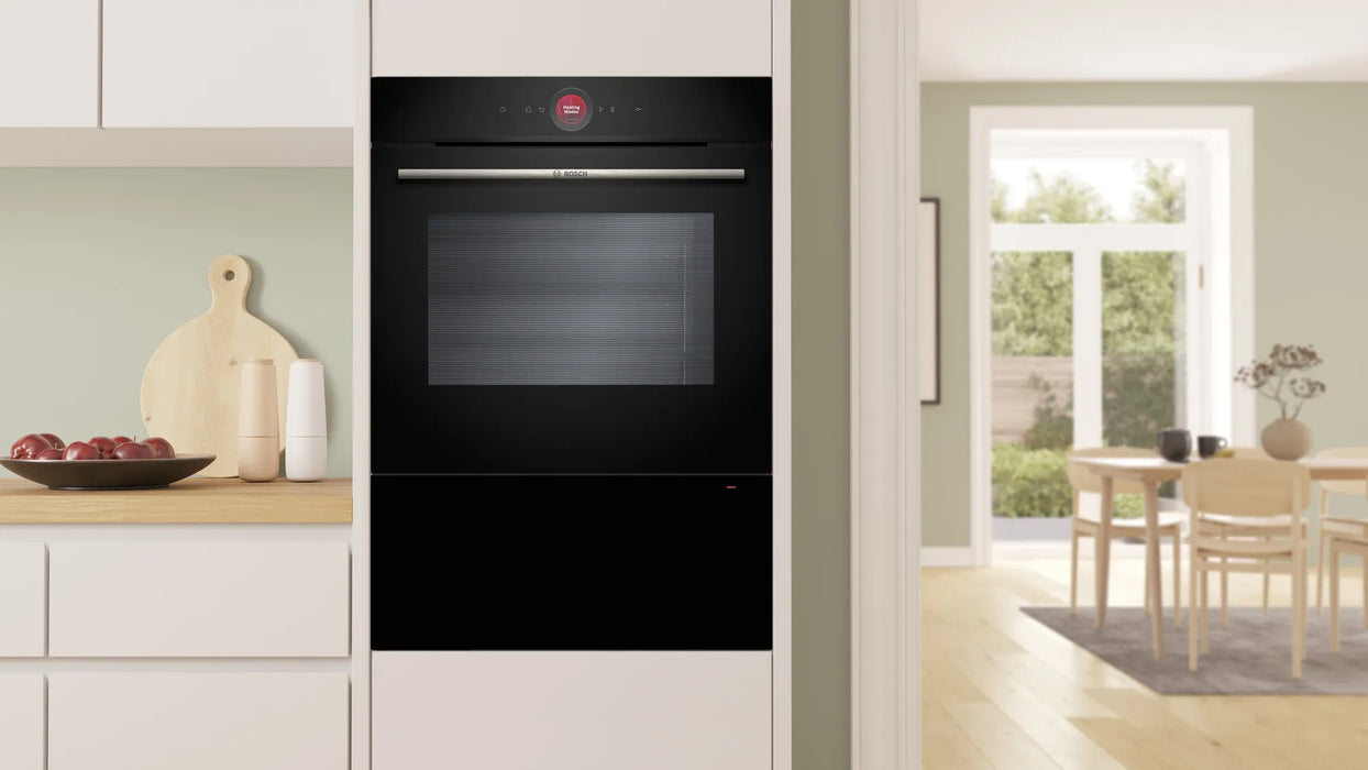 Bosch Series 8, Warming drawer, 60 x 14 cm - Black | BSH BID7101B1B