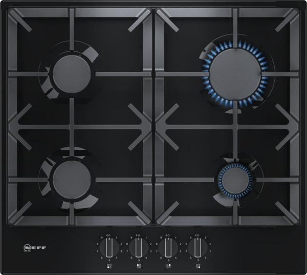 Neff N 70 Gas Hob 60cm - Black | BSH T26DS49S0