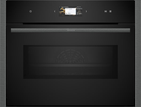 Neff N 90, Built-In Compact Oven With Microwave Function, 60 X 45 Cm - Graphite-Grey | BSH C24MS31G0B