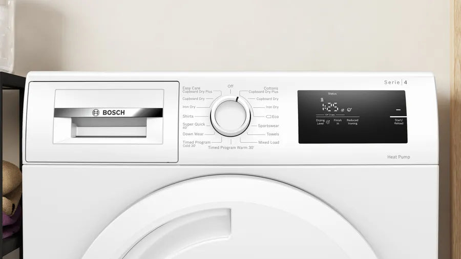 Bosch Series 4 Heat Pump Tumble Dryer 8 kg - White | WTH84001GB
