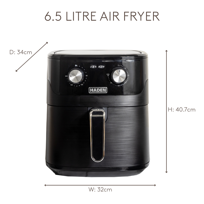 Haden 6.5Ltr Manual Air Fryer - Black | 211736