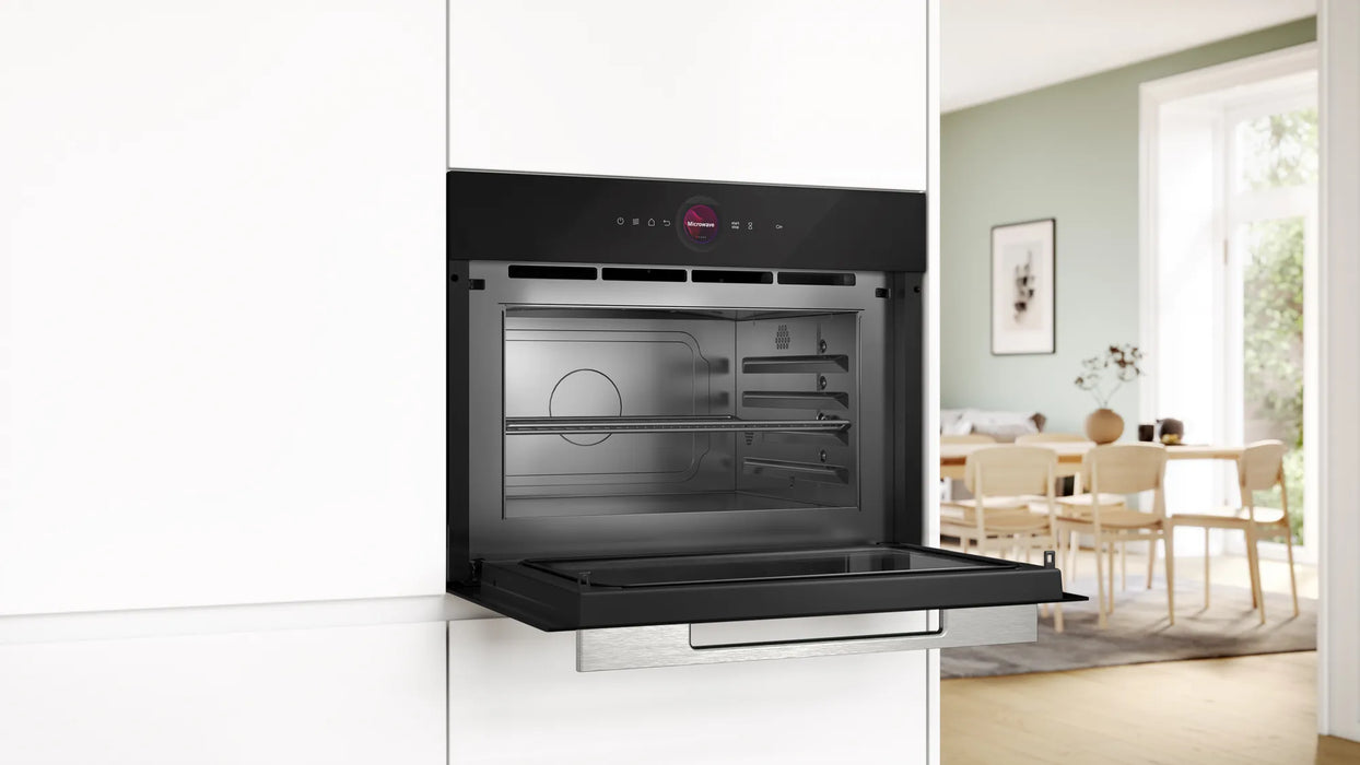 Bosch Series 8, Built-in microwave, 60 x 45 cm - Black | BSH CEG732XB1B