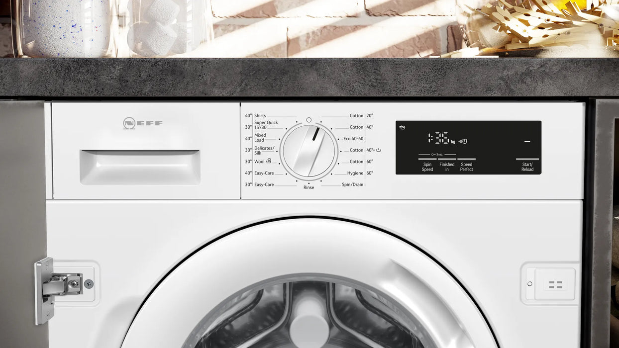 Neff Built-in washing machine, 8 kg, 1400 rpm | BSH W543BX2GB