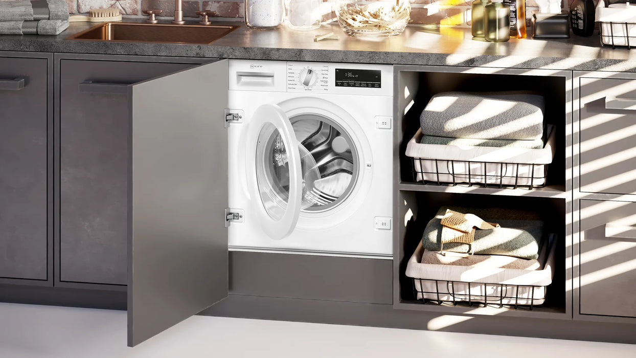 Neff Built-In Washing Machine, 8 Kg, 1400 Rpm - White | BSH W544BX2GB