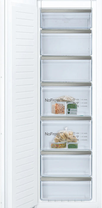 Neff N 50, built-in freezer, 177.2 x 55.8 cm, flat hinge | BSH GI7812EE0G