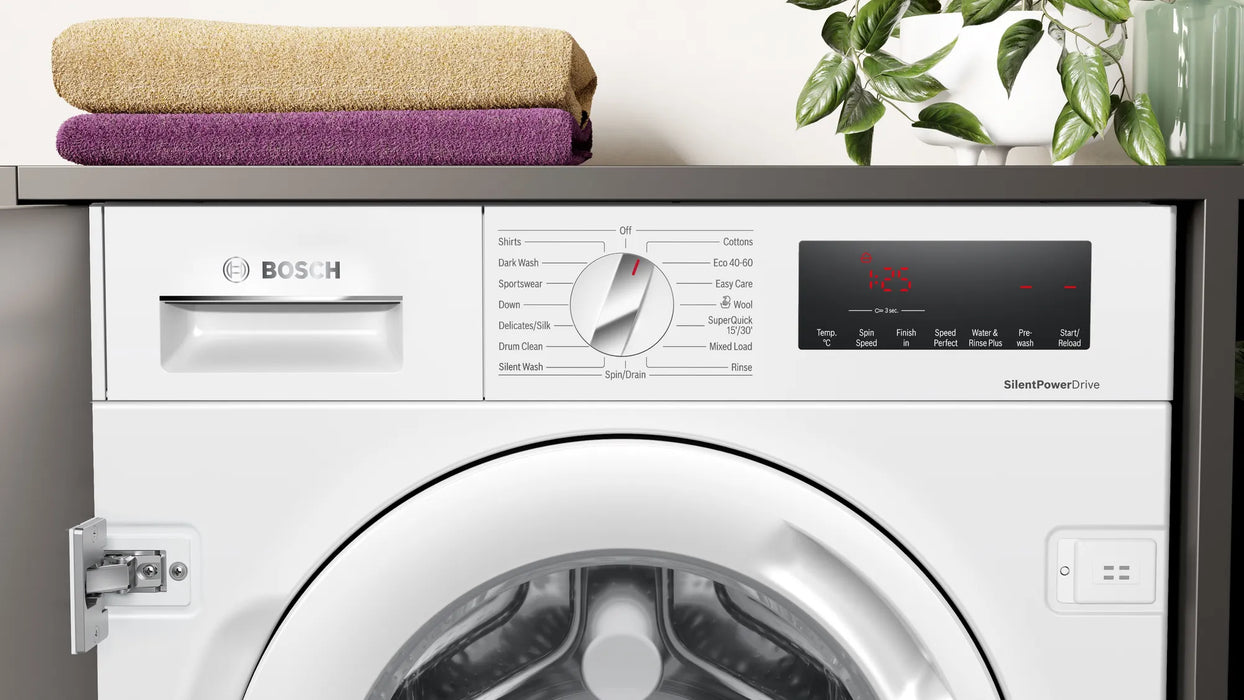 Bosch Series 8, Built-in washing machine, 8 kg, 1400 rpm | BSH WIW28502GB
