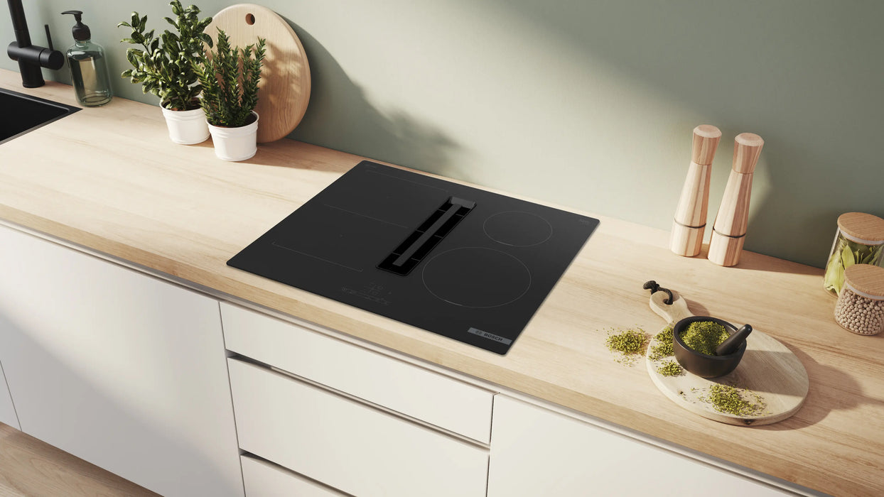 Bosch Series 4, Induction hob with integrated ventilation system, 60 cm, surface mount without frame | BSH PVS611B16E