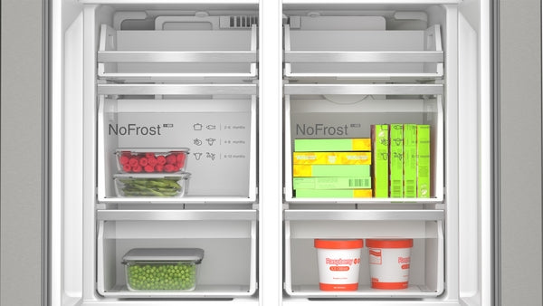Bosch Series 6, French Door Bottom freezer, multi-door, 183 x 90.5 cm, Brushed steel anti-fingerprint | BSH KFD96APEA