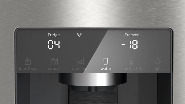 Bosch Series 6, French Door Bottom freezer, multi door, 183 x 90.5 cm, Brushed steel anti-fingerprint | BSH KFI96APEAG
