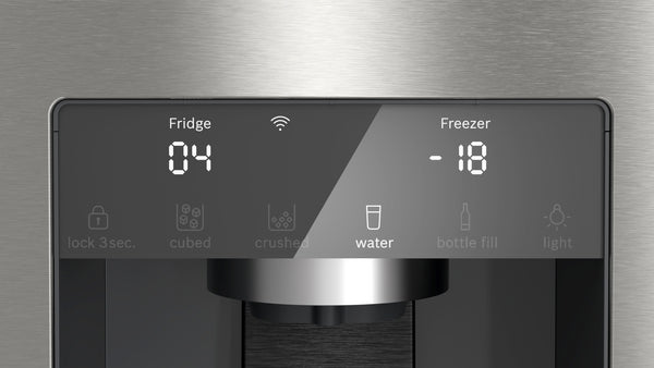 Bosch Series 6, French Door Bottom freezer, multi-door, 183 x 90.5 cm, Brushed steel anti-fingerprint | BSH KFD96APEA