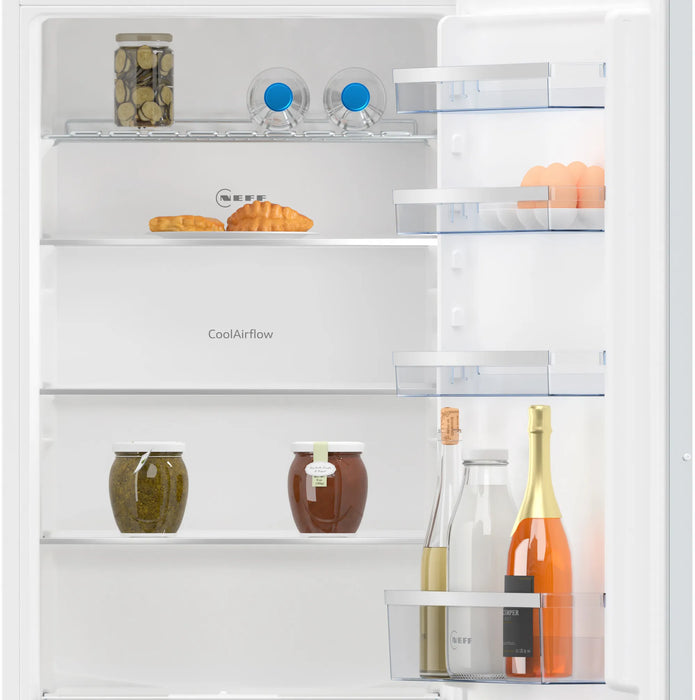 Neff N 50, Built-In Fridge-Freezer With Freezer At Bottom, 177.2 X 54.1 Cm, Flat Hinge | BSH KI5872FE0G