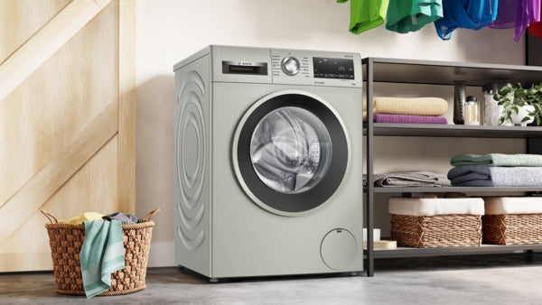 Bosch Series 6, Washing machine, front loader, 10 kg - Silver inox | BSH WGG254ZSGB