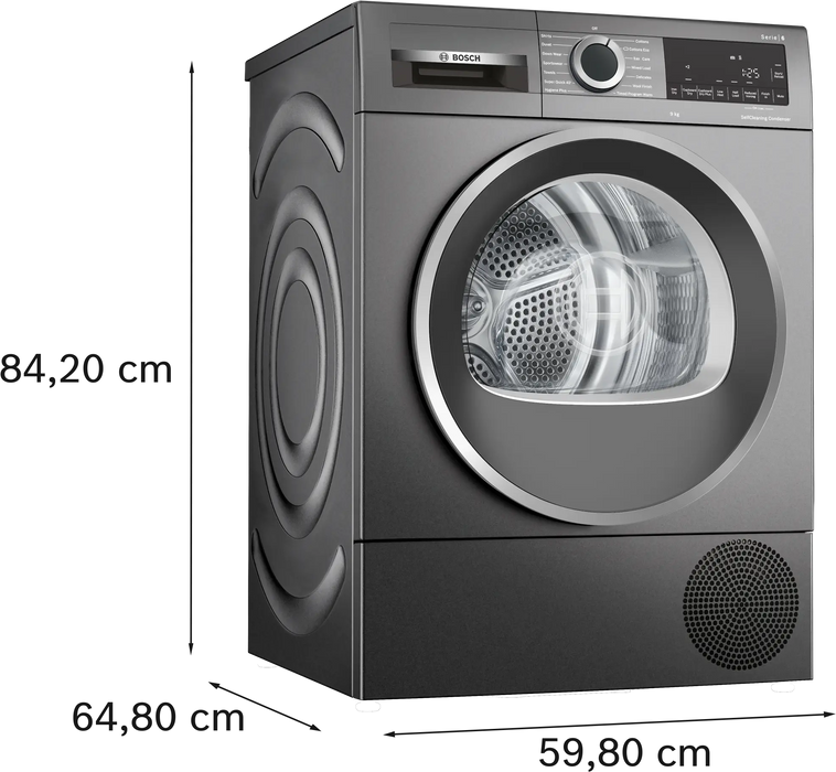 *LOCAL COLLECTION* Bosch Series 6 9kg Heat Pump Tumble Dryer - Grey || WQG245R9GB