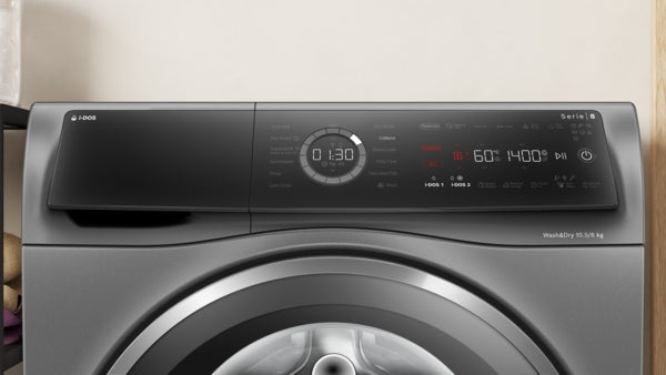 Bosch Series 8, Washer dryer, 10.5/6 kg, 1400 rpm | BSH WNC254ARGB