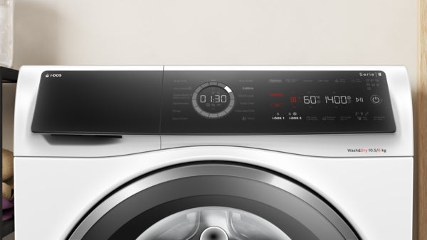 Bosch Series 8, Washer dryer, 10.5/6 kg, 1400 rpm | BSH WNC25410GB