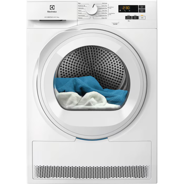 Electrolux 600 GentleCare 8kg Heat Pump Dryer - White | EDHI618WD