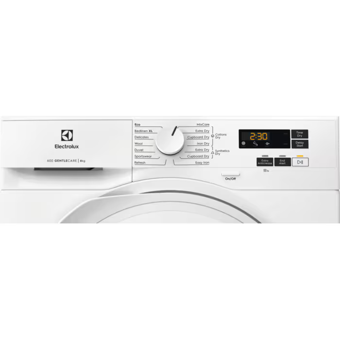 Electrolux 600 GentleCare 8kg Heat Pump Dryer - White | EDHI618WD