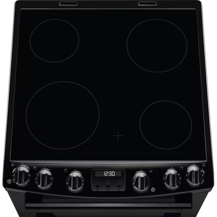 Electrolux 500 SurroundCook 60cm Double Oven Cooker with Ceramic hob - Black | LKR655200K