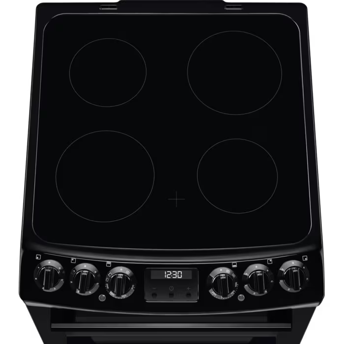 Electrolux 500 SurroundCook 55cm Double Oven Cooker with Ceramic hob - Black | LKR555100B