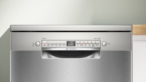 Bosch Series 2, free-standing dishwasher, 60 cm - Brushed steel anti-fingerprint | BSH SMS2HVI67G