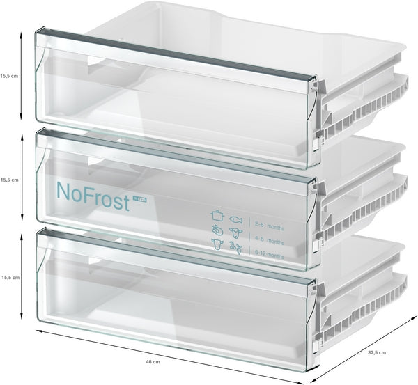 Bosch Series 4, built-under freezer, 82 x 59.8 cm, flat hinge | BSH GUN21VFE0G