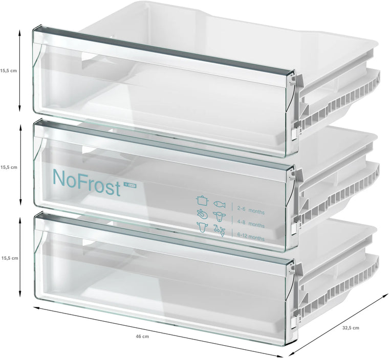 Neff N 50, built-in freezer, 82 x 59.8 cm, flat hinge | BSH GU7212FE0G