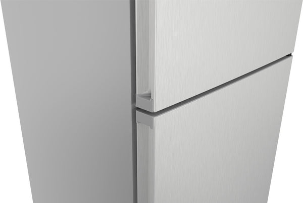 Bosch Series 4, free-standing fridge-freezer with freezer at bottom, 203 x 60 cm - Stainless steel look | BSH KGN392LBFG